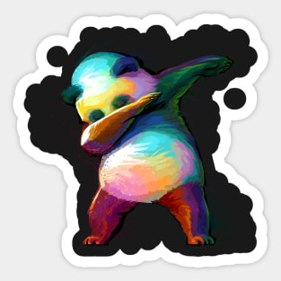 Dabbing Panda Sticker